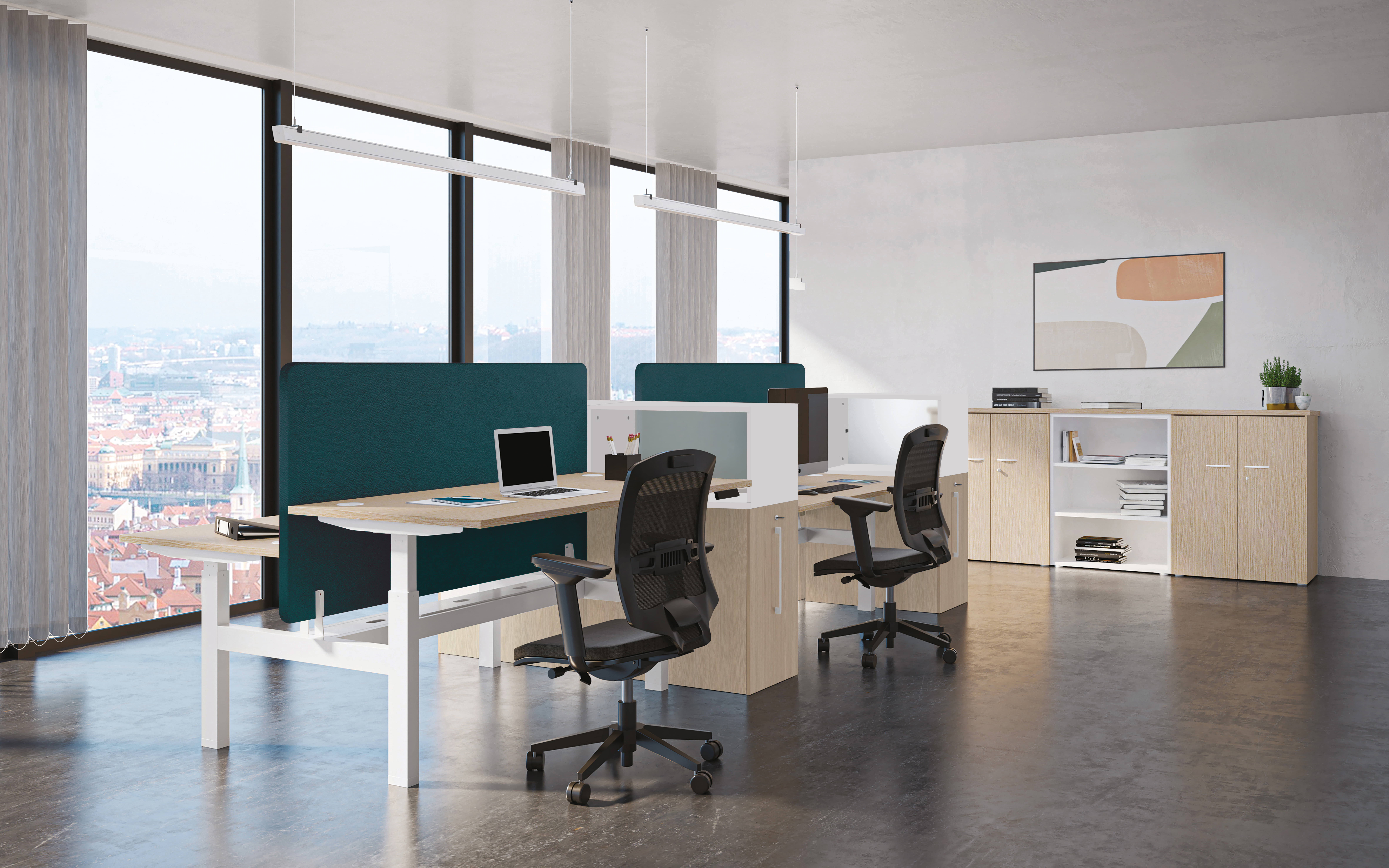 Bureau réglable en hauteur Arly
